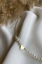 Heliophilia Silver Collar de Piedra de Circonita en Dorado